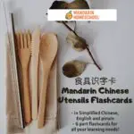 Simplified Chinese English Flashcards utensils