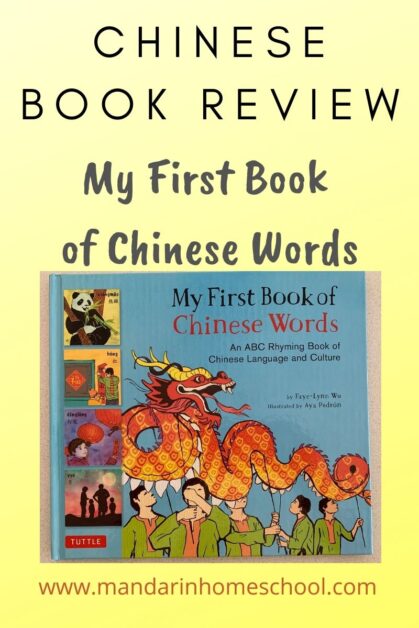 chinese book review my first book of chinese words