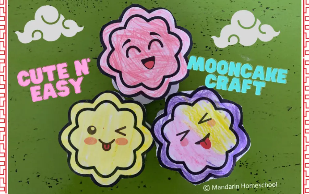 Cute and Easy Paper Mooncakes you can make for Mid-Autumn