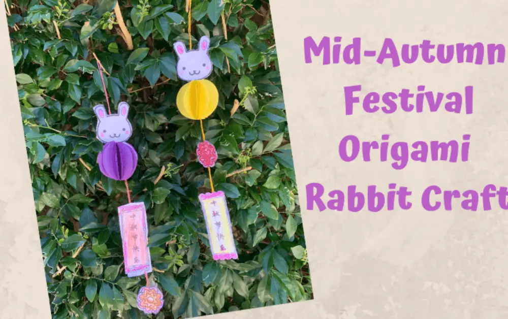 Adorable Rabbit Origami Decoration to make for Mid-Autumn Festival