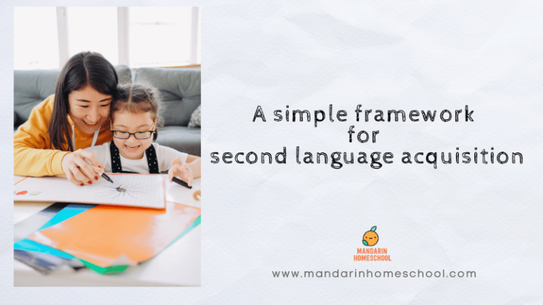 A simple framework for second language acquisition